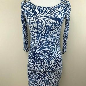 Lilly Pulitzer Sophie Dress Indigo XL EUC